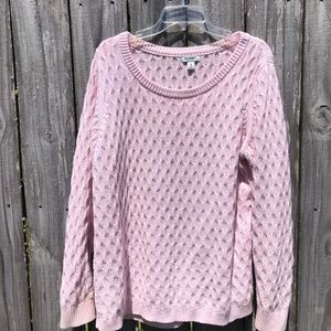 Oversized pink sweater